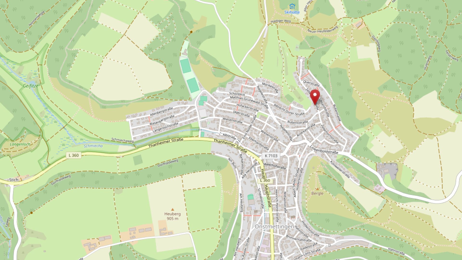 Karte von open street maps für Anfahrt